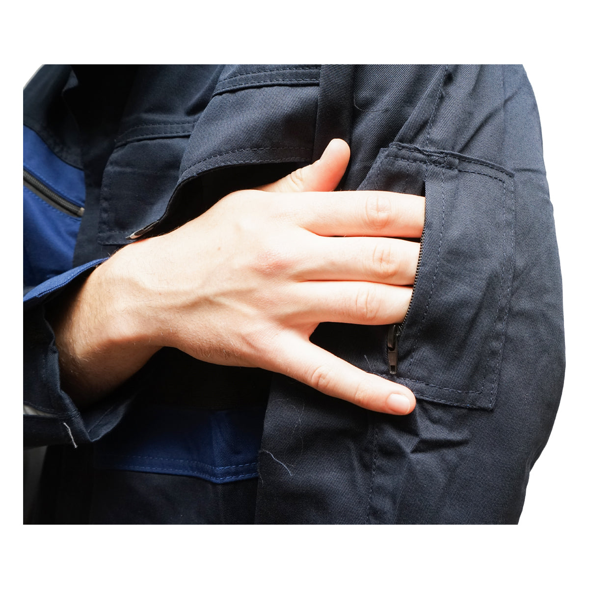 Giacca da lavoro in poliestere e cotone, blu navy, taglia XL Breckner Germany - immagine 6