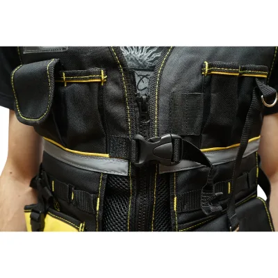 Gilet da lavoro con tasche portautensili, tessuto Oxford Crownman - immagine 4