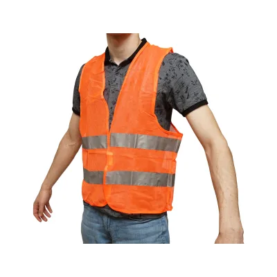 Gilet riflettente arancione XXL - immagine 4