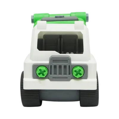 Giocattolo tipo Montessori, Camion della spazzatura verde per bambini +3 anni - immagine 5