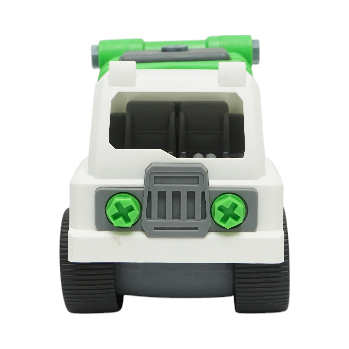 Giocattolo tipo Montessori, Camion della spazzatura verde per bambini +3 anni - immagine 5