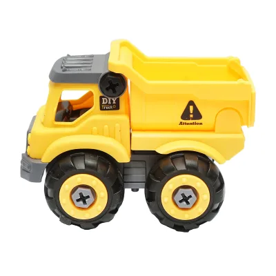 Giocattolo tipo Montessori, camion giallo per bambini +3 anni - immagine 2