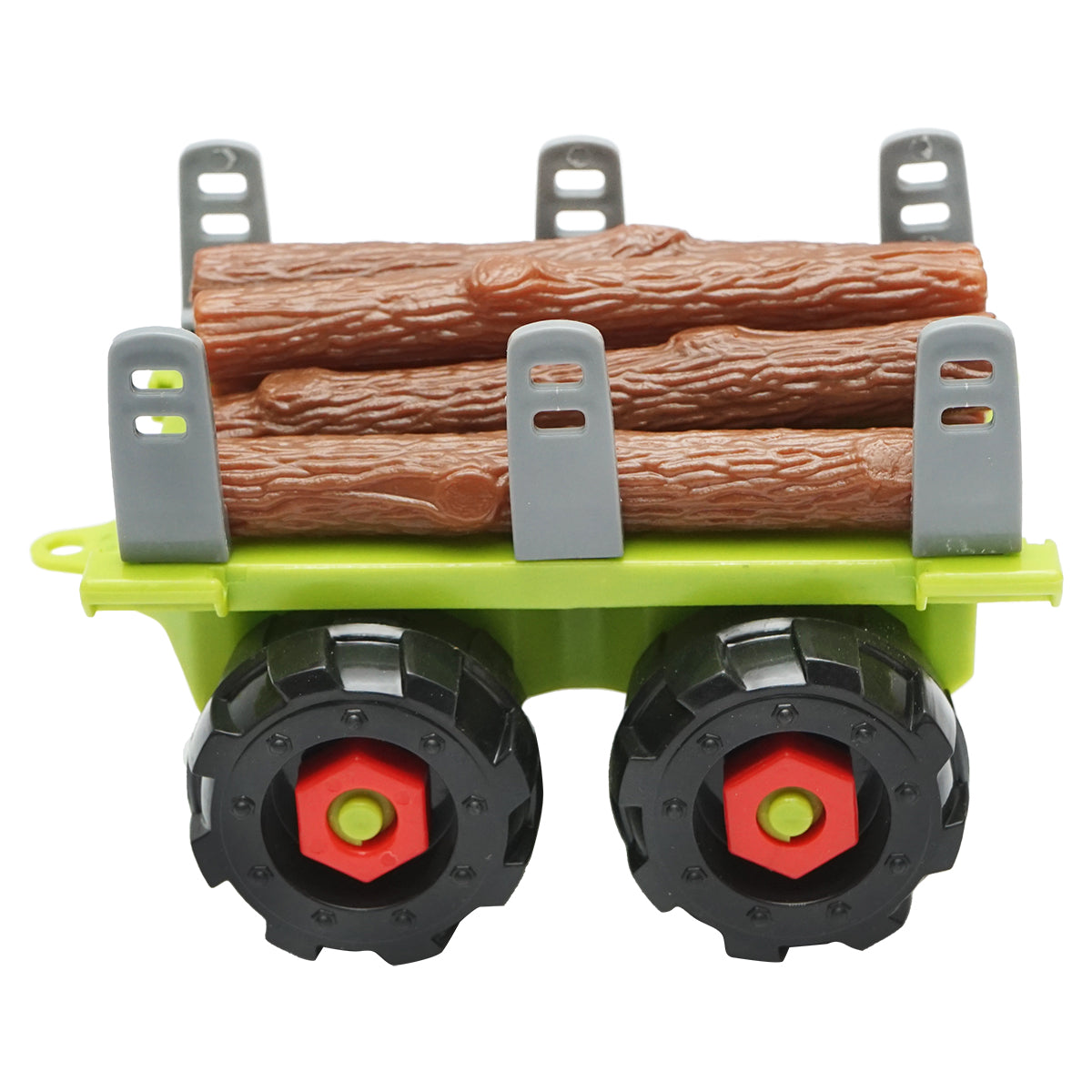 Giocattolo tipo Montessori, trattore con rimorchio per bambini +3 anni - immagine 3