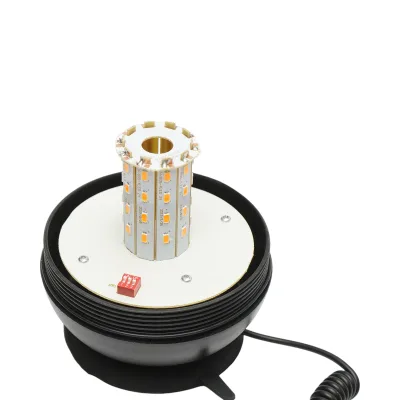 Girofaro LED 12–24V – 3 modalità – base magnetica – IP65 - immagine 4