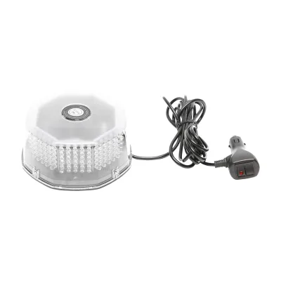 Girofaro LED rotondo con 240 LED – luce gialla, base magnetica, interruttore ON/OFF – 12V/24V Breckner Germany - immagine 2