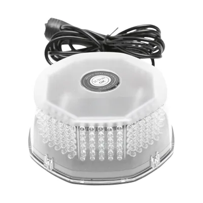 Girofaro LED rotondo con 240 LED – luce gialla, base magnetica, interruttore ON/OFF – 12V/24V Breckner Germany - immagine 4