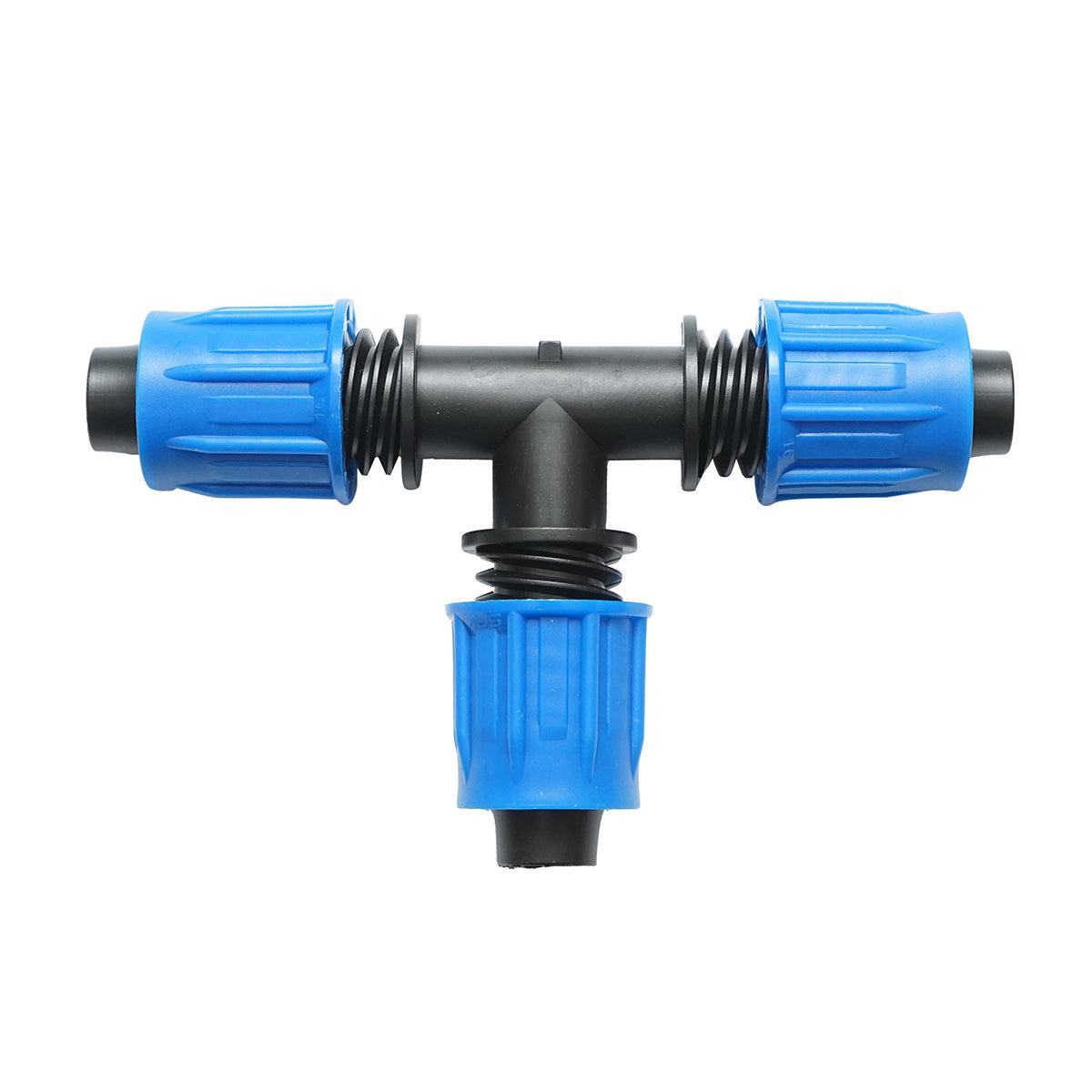 Giunto a ''T'' per Sistema di irrigazione a Goccia 16X16X16mm. Giunto a Compressione per nastro irrigazione a Goccia