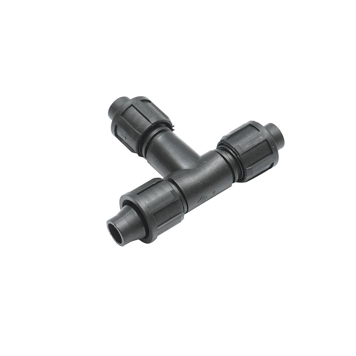 Giunto a ''T'' per Sistema di irrigazione a Goccia 17X17X17mm. Giunto a "T" a Compressione per tubo/nastro irrigazione a Goccia - immagine 3