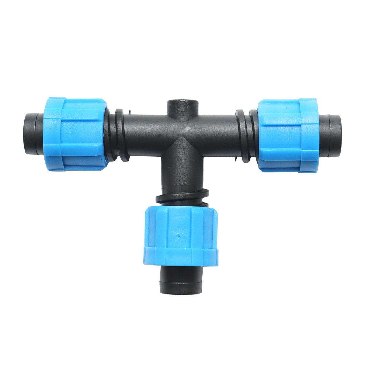 Giunto a ''T'' per Sistema di irrigazione a Goccia 17X17X17mm. Giunto a Compressione per nastro irrigazione a Goccia