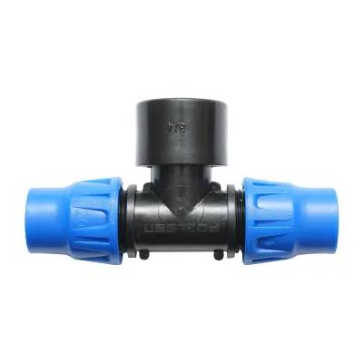 Giunto a ''T'' per Sistema di irrigazione a Goccia PN10-20mm X 3/4" X 20mm Giunto a Compressione per nastro irrigazione a Goccia - immagine 4