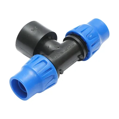 Giunto a ''T'' per Sistema di irrigazione a Goccia PN10-20mm X 3/4" X 20mm Giunto a Compressione per nastro irrigazione a Goccia - immagine 2