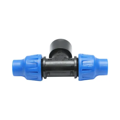 Giunto a ''T'' per Sistema di irrigazione a Goccia PN6-16mm X 1/2" X 16mm. Giunto a Compressione per nastro irrigazione a Goccia - immagine 2