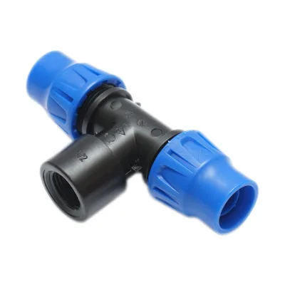 Giunto a ''T'' per Sistema di irrigazione a Goccia PN6-20mm X 1/2" X 20mm. Giunto a Compressione per nastro irrigazione a Goccia - immagine 2