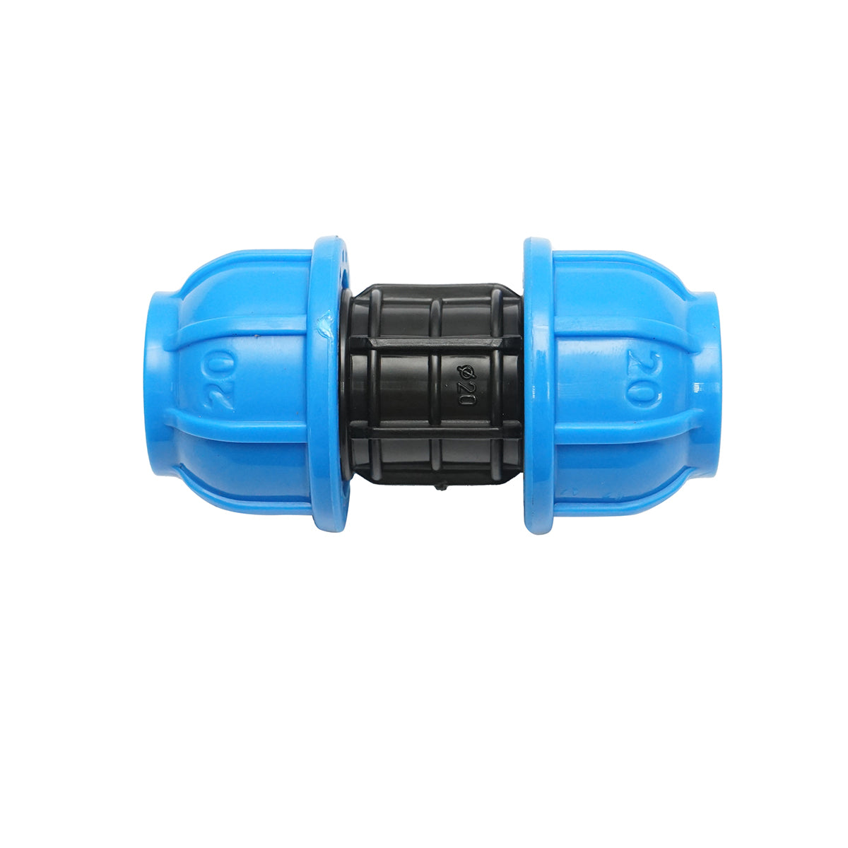 Giunto di compressione uguale D20x20mm, PN16 per sistemi di irrigazione