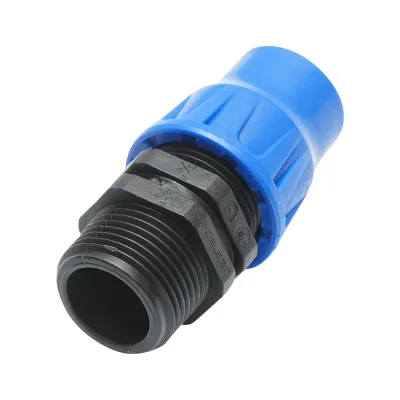 Giunto per collegamento di tubo di gocciolamento con filettatura esterna D20mmx3/4 pollice, per sistemi di irrigazione - immagine 2
