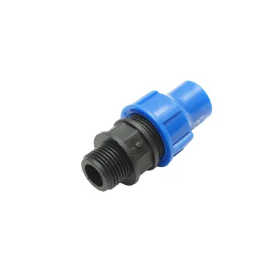 Giunto per tubo di gocciolamento con filettatura esterna D16mmx1/2 pollici, per sistemi di irrigazione - immagine 2