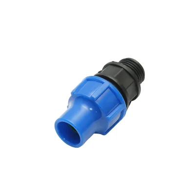 Giunto per tubo di gocciolamento con filettatura esterna D16mmx1/2 pollici, per sistemi di irrigazione - immagine 3