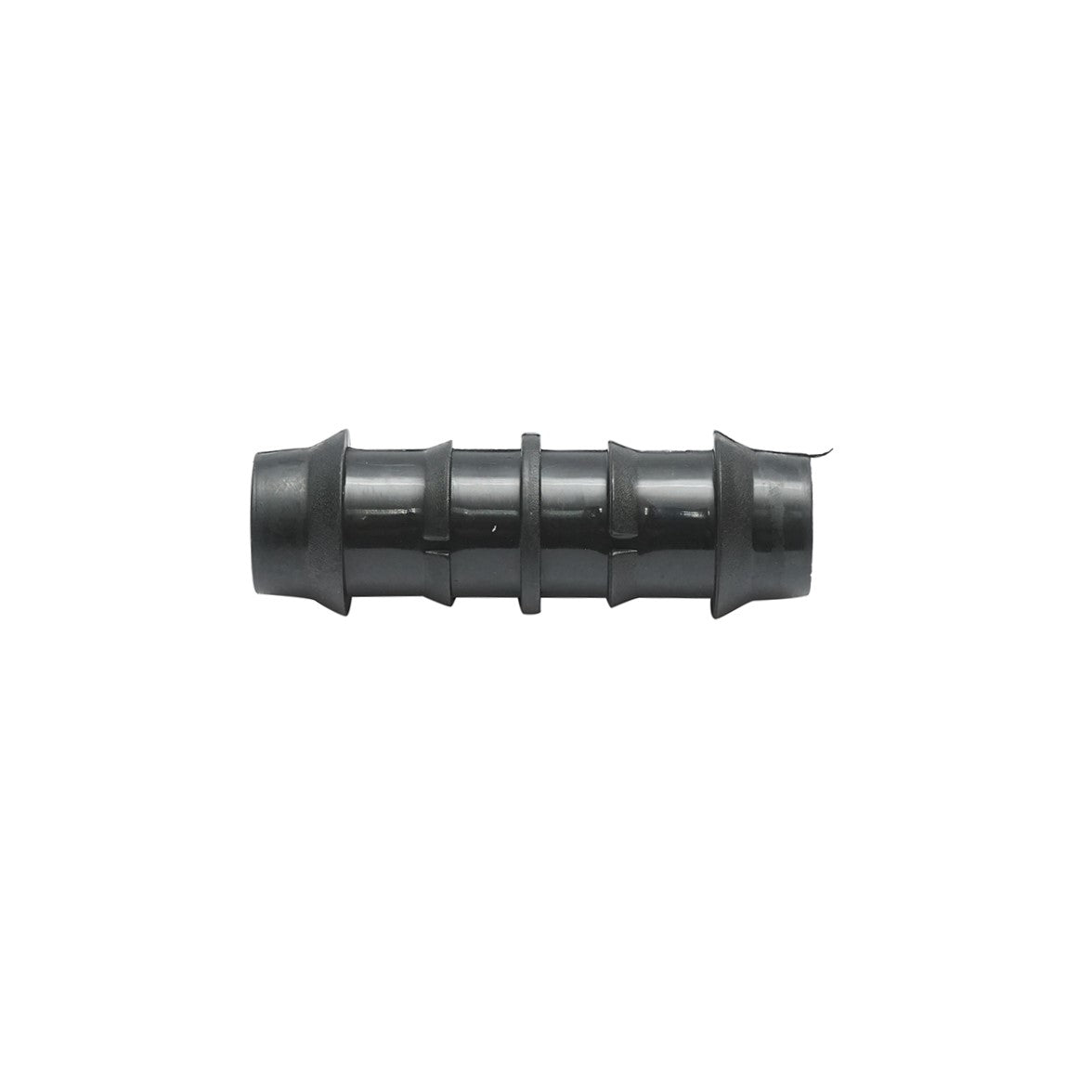 Giunto per tubo di gocciolamento D20x20mm per sistemi di irrigazione.