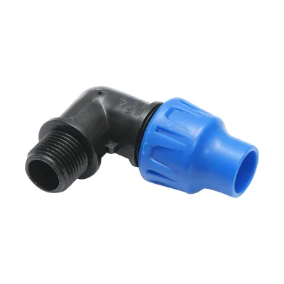 Gomito Compressione 16mm X 1/2" per sistemi di irrigazione Raccordo/Giunto Maschio 16mm X 1/2" Raccordo Compressione Manicotto Raccordo Compressione Tubo irrigazione - immagine 2