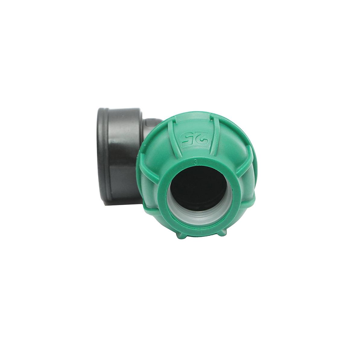 Gomito Compressione 25mm X 1" per sistemi di irrigazione Raccordo/Giunto Femmina 25mm X 1" Raccordo Manicotto Compressione Compressione Tubo irrigazione - immagine 2
