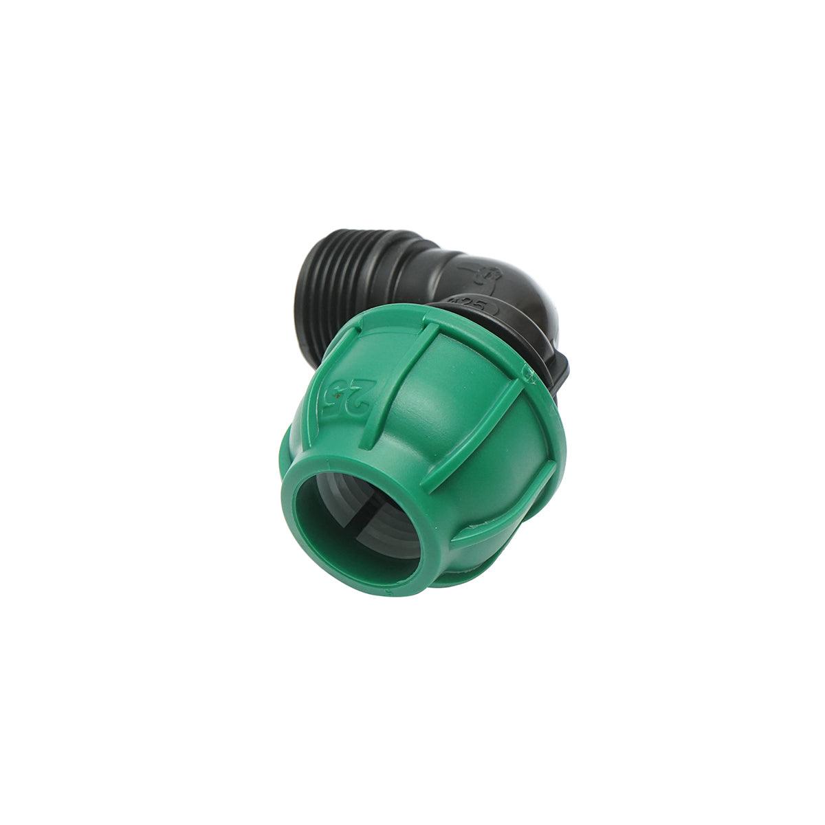 Gomito Compressione 25mm X 1" per sistemi di irrigazione Raccordo/Giunto Maschio 25mm X 1" Raccordo Compressione Manicotto Raccordo Compressione Tubo irrigazione - immagine 2