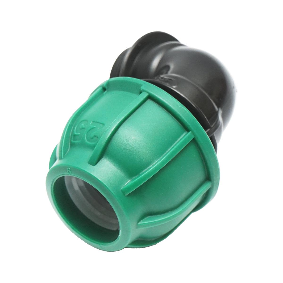 Gomito Compressione 25mm X 1/2" per sistemi di irrigazione Raccordo/Giunto Femmina 25mm X 1/2" Raccordo Compressione Manicotto Compressione Tubo irrigazione - immagine 2