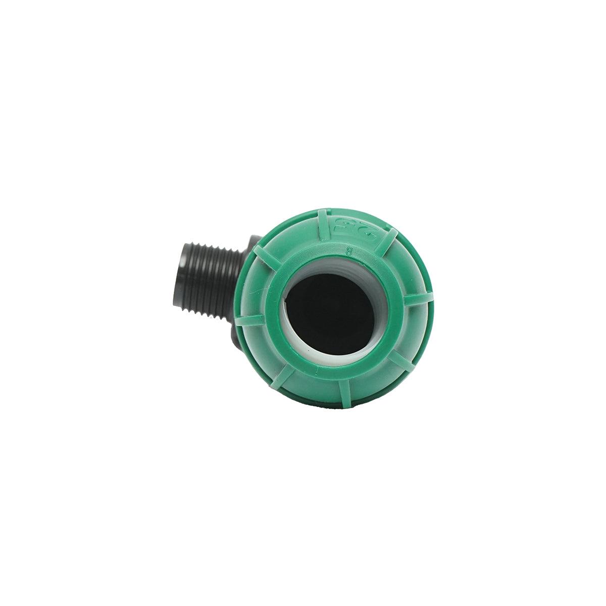 Gomito Compressione 25mm X 1/2" per sistemi di irrigazione Raccordo/Giunto Maschio 25mm X 1/2" Raccordo Compressione Manicotto Raccordo Compressione Tubo irrigazione - immagine 3