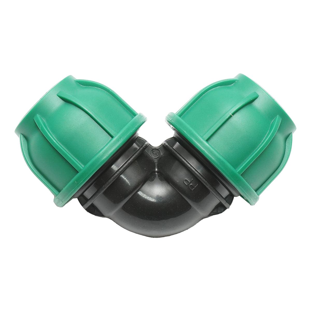 Gomito Compressione 25mm X 25mm per sistemi di irrigazione Raccordo Compressione Manicotto Raccordo Compressione Tubo irrigazione 25mm X 25mm - immagine 3