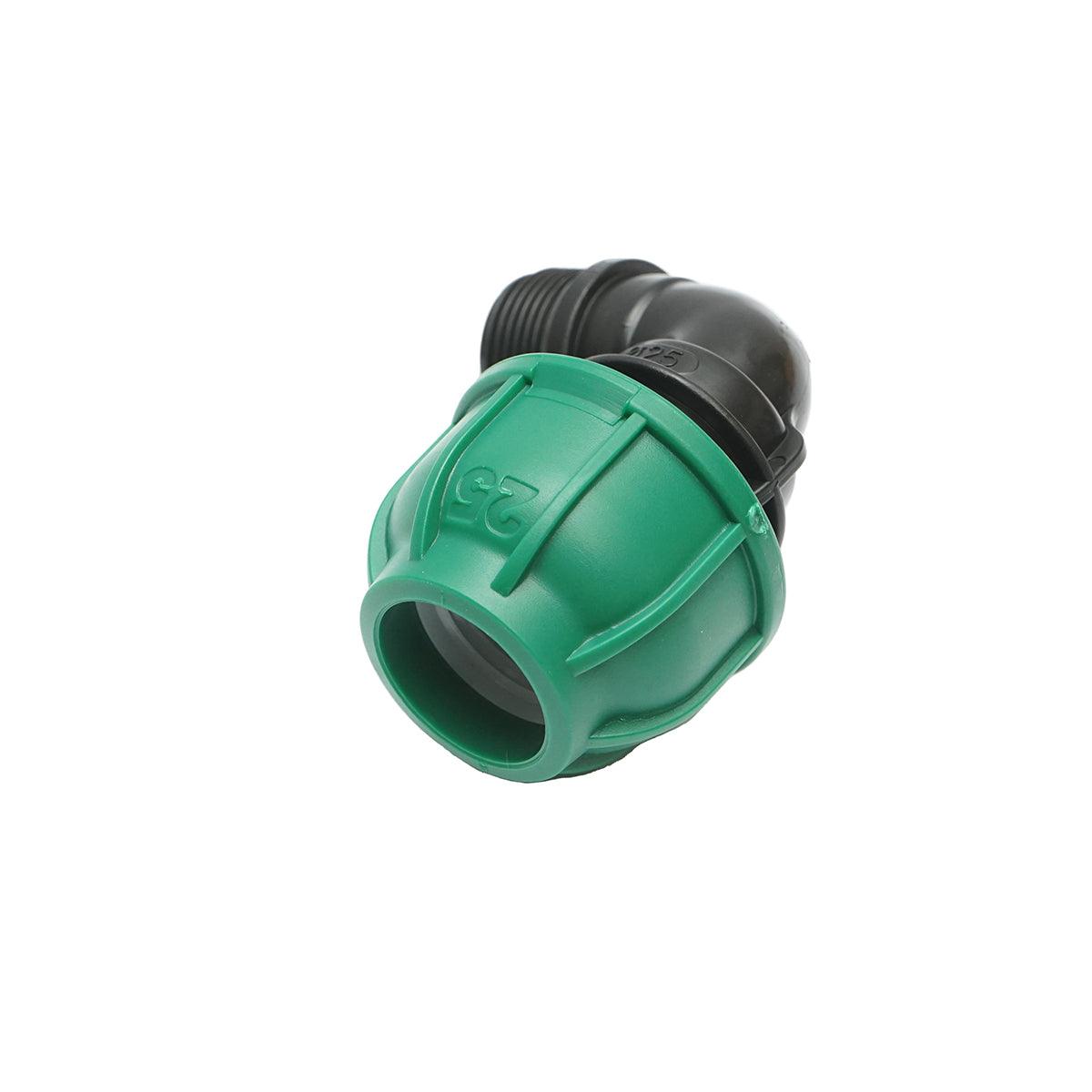 Gomito Compressione 25mm X 3/4" per sistemi di irrigazione Raccordo/Giunto Maschio 25mm X 3/4" Raccordo Compressione Manicotto Raccordo Compressione Tubo irrigazione - immagine 3
