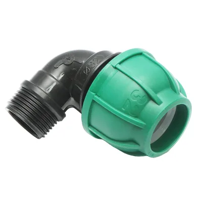 Gomito Compressione 32 mm X 1" per sistemi di irrigazione Raccordo/Giunto Maschio 32 mm X 1" Raccordo Compressione Manicotto Raccordo Compressione Tubo irrigazione - immagine 2