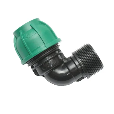 Gomito Compressione 32 mm X 5/4" per sistemi di irrigazione Raccordo/Giunto Maschio 32mm X 5/4" Raccordo Compressione Manicotto Raccordo Compressione Tubo irrigazione - immagine 2