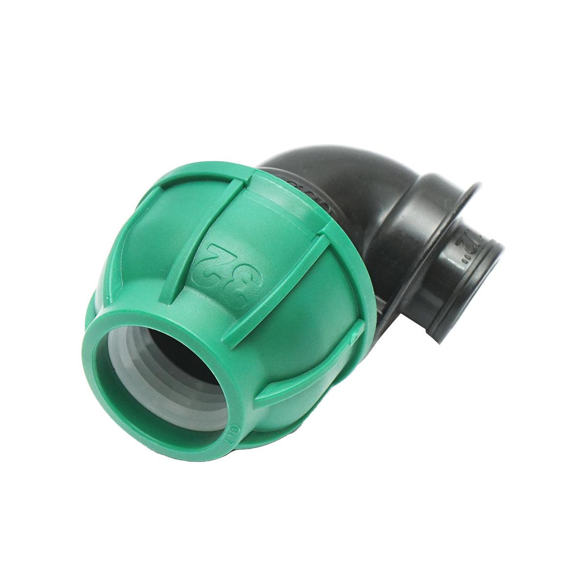 Gomito Compressione 32mm X 1/2" per sistemi di irrigazione Raccordo/Giunto Femmina 32mm X 1/2" Raccordo Compressione Manicotto Compressione Tubo irrigazione - immagine 3