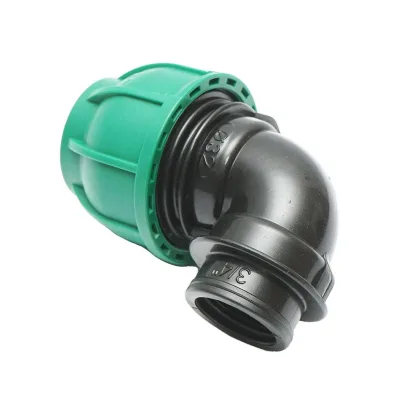 Gomito Compressione 32mm X 3/4" per sistemi di irrigazione Raccordo/Giunto Femmina 32mm X 3/4" Raccordo Compressione Manicotto Compressione Tubo irrigazione - immagine 2