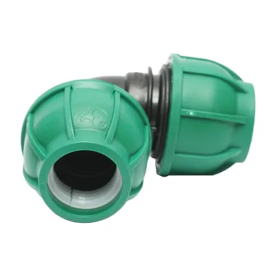 Gomito Compressione 32mm X 32mm per sistemi di irrigazione Raccordo Compressione Manicotto Raccordo Compressione Tubo irrigazione 32mm X 32mm - immagine 3