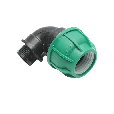 Gomito Compressione 40mm X 1" per sistemi di irrigazione Raccordo/Giunto Maschio 40mm X 1" Raccordo Manicotto Tubo irrigazione - immagine 2