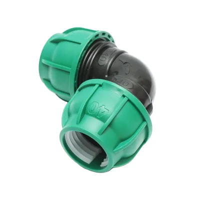Gomito Compressione 40mm X 40mm per sistemi di irrigazione Raccordo Compressione Manicotto Raccordo Compressione Tubo irrigazione 40mm X 40mm - immagine 2