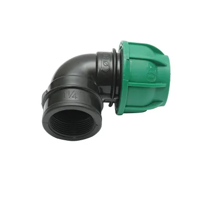 Gomito Compressione 40mm X 5/4" per sistemi di irrigazione Raccordo/Giunto Femina 40mm X 5/4" Raccordo Compressione Manicotto Raccordo Compressione Tubo irrigazione - immagine 3