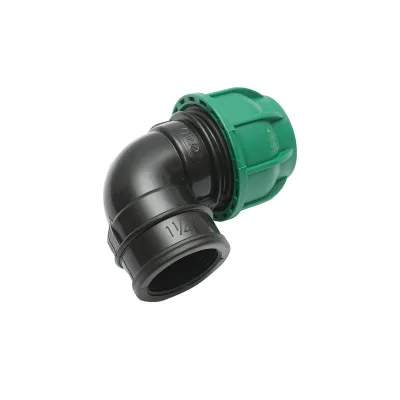 Gomito Compressione 40mm X 5/4" per sistemi di irrigazione Raccordo/Giunto Femina 40mm X 5/4" Raccordo Compressione Manicotto Raccordo Compressione Tubo irrigazione - immagine 2