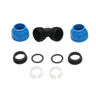 Gomito Compressione a gomito PN10-32mm x 32mm. per sistemi di irrigazione Raccordo Compressione Manicotto Raccordo Compressione tubo irrigazione - immagine 3