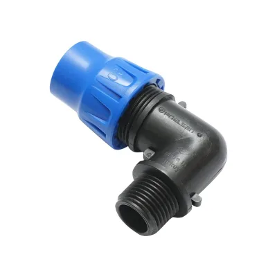 Gomito Compressione PN16-20mm X 1/2" per sistemi di irrigazione Raccordo/Giunto Maschio PN16-20mm X 1/2" Raccordo Compressione Manicotto Raccordo Compressione Tubo irrigazione - immagine 2