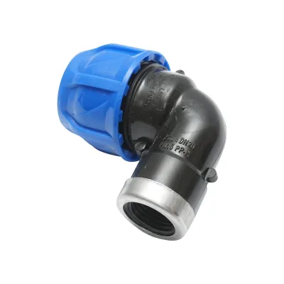 Gomito Compressione PN16-25mm X 1/2" per sistemi di irrigazione Raccordo/Giunto Femmina PN16-25mm X 1/2" Raccordo Compressione Manicotto Raccordo Compressione Tubo irrigazione - immagine 3
