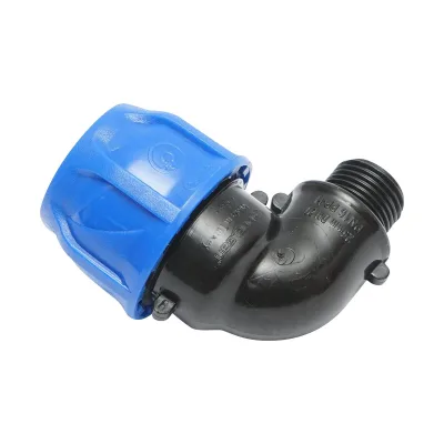 Gomito Compressione PN16-25mm X 1/2" per sistemi di irrigazione Raccordo/Giunto Maschio PN16-25mm X 1/2" Raccordo Compressione Manicotto Raccordo Compressione Tubo irrigazione - immagine 3