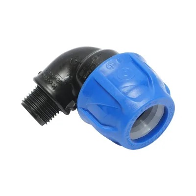 Gomito Compressione PN16-25mm X 1/2" per sistemi di irrigazione Raccordo/Giunto Maschio PN16-25mm X 1/2" Raccordo Compressione Manicotto Raccordo Compressione Tubo irrigazione - immagine 4