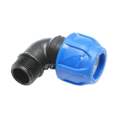 Gomito Compressione PN16-25mm X 3/4" per sistemi di irrigazione Raccordo/Giunto Maschio PN16-25mm X 3/4" Raccordo Compressione Manicotto Raccordo Compressione Tubo irrigazione - immagine 3
