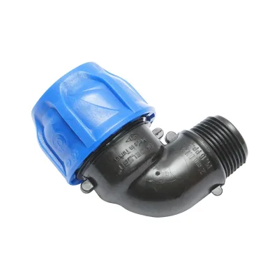 Gomito Compressione PN16-25mm X 3/4" per sistemi di irrigazione Raccordo/Giunto Maschio PN16-25mm X 3/4" Raccordo Compressione Manicotto Raccordo Compressione Tubo irrigazione - immagine 4