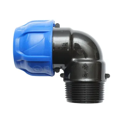 Gomito Compressione PN16-32mm X 1-1/4" per sistemi di irrigazione Raccordo/Giunto Maschio PN16-32mm X 1-1/4" Raccordo Compressione Manicotto Raccordo Compressione Tubo irrigazione - immagine 2
