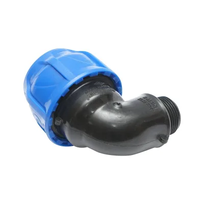 Gomito Compressione PN16-32mm X 3/4" per sistemi di irrigazione Raccordo/Giunto Maschio PN16-32mm X 3/4" Raccordo Compressione Manicotto Raccordo Compressione Tubo irrigazione - immagine 3