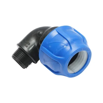 Gomito Compressione PN16-32mm X 3/4" per sistemi di irrigazione Raccordo/Giunto Maschio PN16-32mm X 3/4" Raccordo Compressione Manicotto Raccordo Compressione Tubo irrigazione - immagine 4