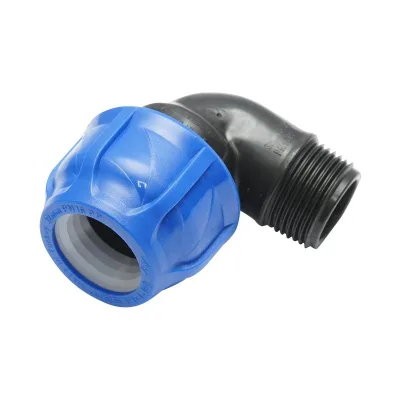 Gomito Compressione PN16-32mmx 1" per sistemi di irrigazione Raccordo/Giunto Maschio PN16-32mmx 1" Raccordo Compressione Manicotto Raccordo Compressione Tubo irrigazione - immagine 3