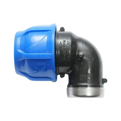 Gomito Compressione PN16-32mmx 3/4" per sistemi di irrigazione RACCORDO/GIUNTO FEMMINA PN16-32mmx 3/4" Raccordo Compressione Manicotto Raccordo Compressione tubo irrigazione